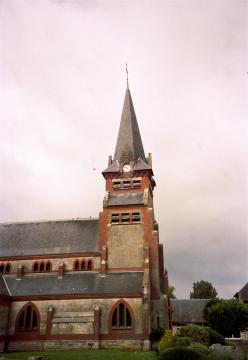 Church of Assevillers, Somme Department, Picardie Region, France
