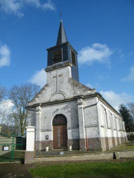 Le clocher de l'église Saint-Jean-Baptiste.