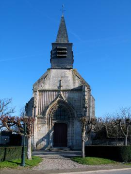 Frémontiers (Somme, France) - L'église Saint-Pierre. . . Lieu de la prise de vue 49° 45′ 31,28″ N, 2° 04′ 24,75″ E Voir cet endroit et…