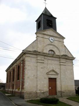 Bertrancourt (Somme, France) - L'église Sainte-Marguerite .