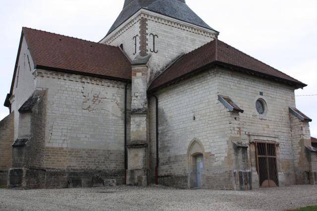 Montsuzain, l'église vue du Nord-Ouest