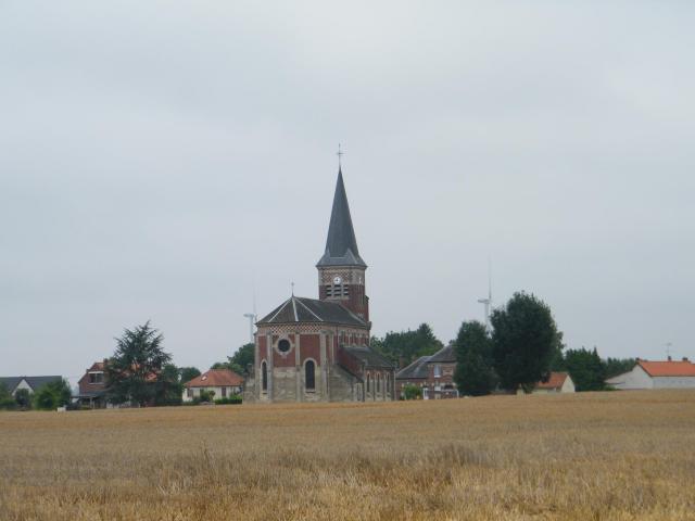 Église Saint-Agnan ou Saint-Aignan, reconstruite après la Première Guerre mondiale.