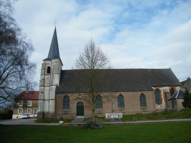 Côté sud de l'église.