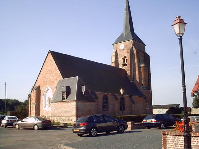 L'église de Valines, Somme, France.