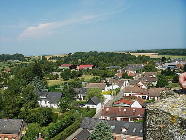 Vue depuis l'église de Saint-Blimont