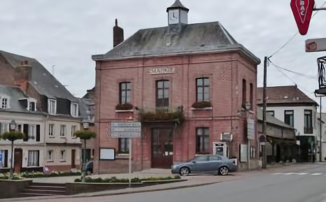 La mairie d'Oisemont,80.