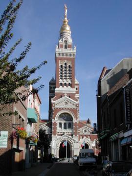 Albert - Basilica of Notre Dame de Brebieres, showing the Golden Virgin - Sep 2003