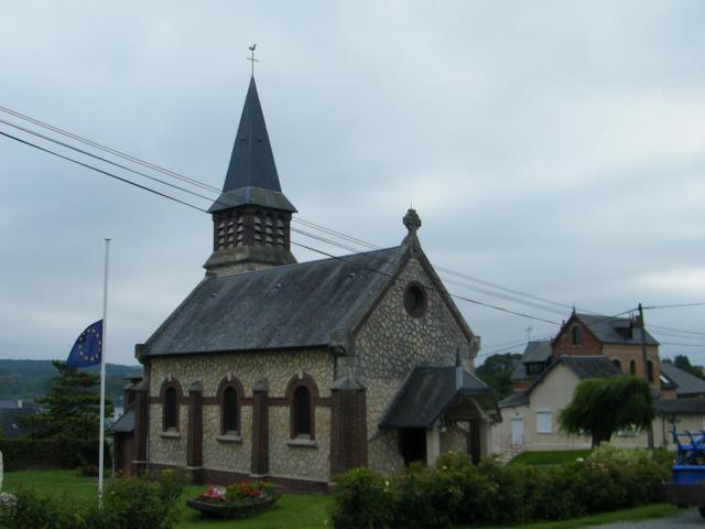 Eglise Saint-Hilaire de Hem-Monacu, Somme, France.