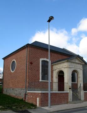Contay (Somme, France) - Le temple protestant.