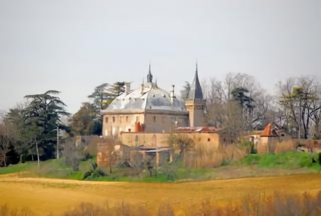 Château de Gréouces vu de la RD 35