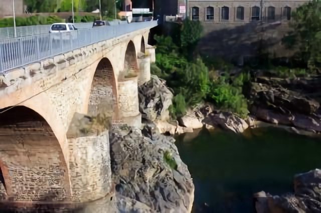 ST-JUERY - Le pont sur le Tarn.