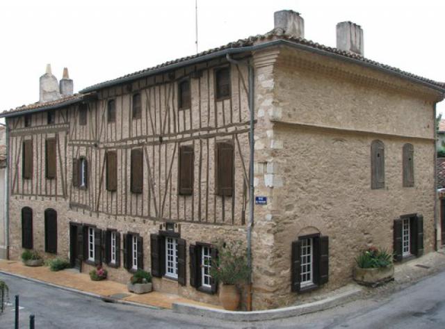 Maison à colombages.