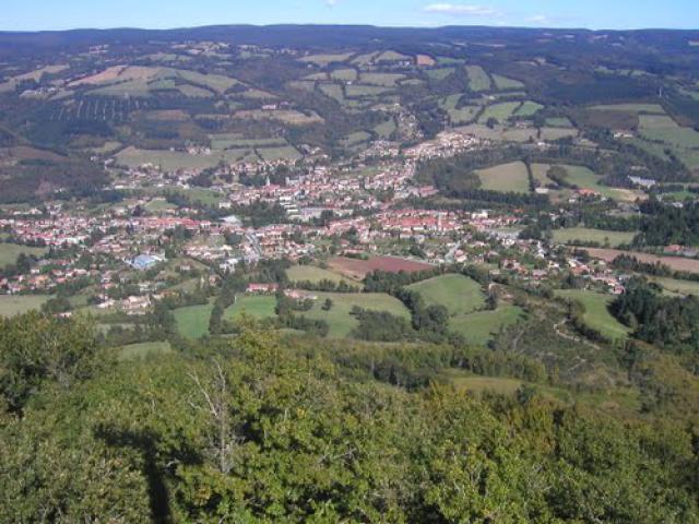 Saint Amans vu de la croix de la Roque