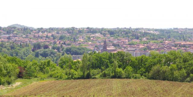 Vue générale sur la ville de Carmaux