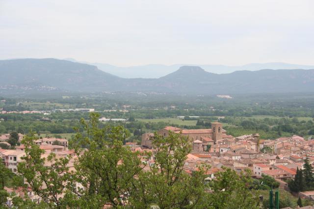 Roquebrune-sur-Argens, Var département, France, from the southwest