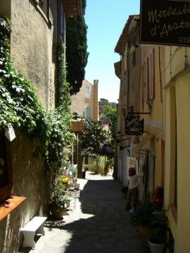 Bormes-les-Mimosas, France, the village