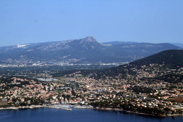 Carqueiranne vue d'avion