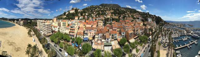 Panoramic view of Le Lavandou (France)