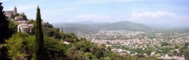 Solliès-Ville (83), vue sur la vallée