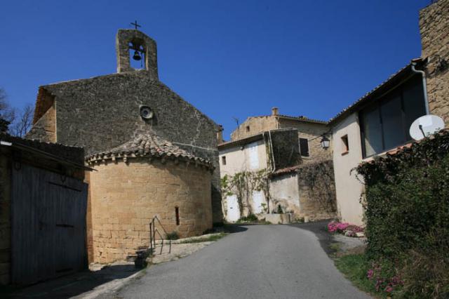 Village of Puget-sur-Durance in Vaucluse, France