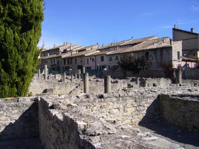 Vaison la Romaine: vue du site archéologique.
