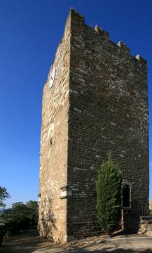 tower at the top of the village of Valréas, Vaucluse, France