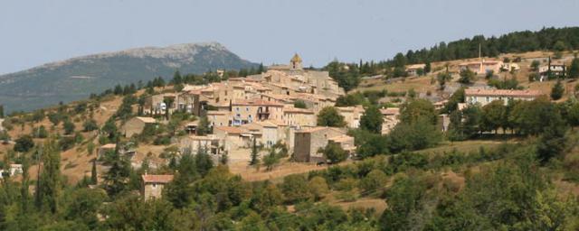 the town of Aurel in Vaucluse, France