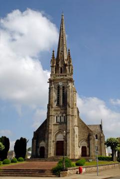 Pays de la Loire - l'église Notre Dame à Rocheservière datant du XIXéme siècle de style néo-gothique -