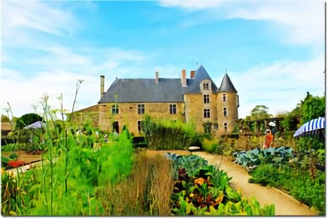 The castle and the vegetable garden