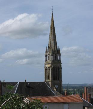 Église Saint-Jean-Baptiste de La Châtaigneraie. (Vendée, région Pays de la Loire).