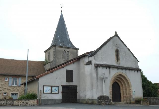 Kirche in Glanges im Département Haute-Vienne in der Region Centre (Frankreich)