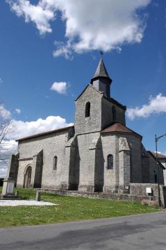 Commune de Marval: église de l'Assomption de la Très-Sainte-Vièrge de Milhaguet , Haute-Vienne, France.
