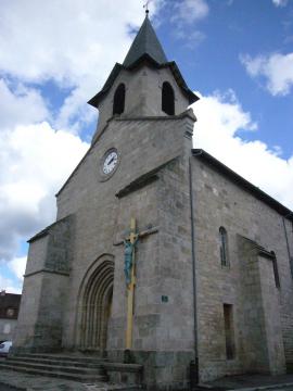 L'église de La Jonchère-Saint-Maurice, Haute-Vienne, France