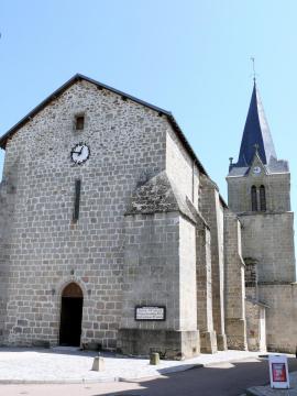 Ambazac - Église Saint-Antoine - Façade et cocher