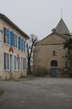 Roussac : place de l'église