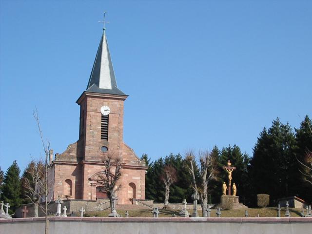 Saint-Michel-sur-Meurthe Commune des Vosges L'église Saint-Michel Photographie personnelle, prise le 19 mars 2006 Copyright © Christian Amet