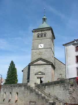 L'église Saint-Gengoult à Hadol, commune des Vosges.