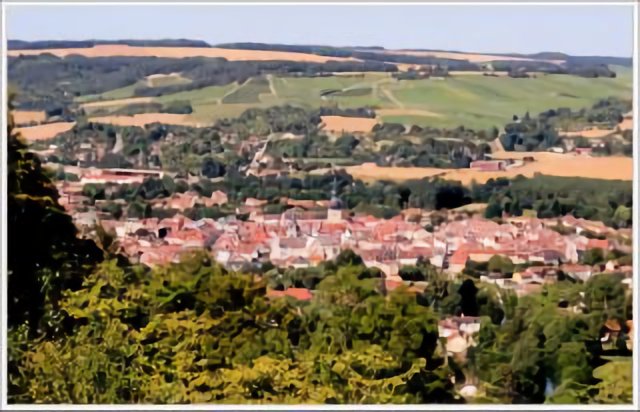 Bar-sur-Aube depuis la Colline Sainte-Germaine