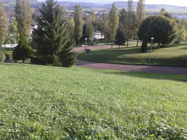 Vue depuis la cour du lycée.