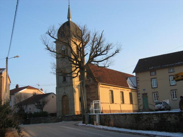 Mairie et église de Claudon
