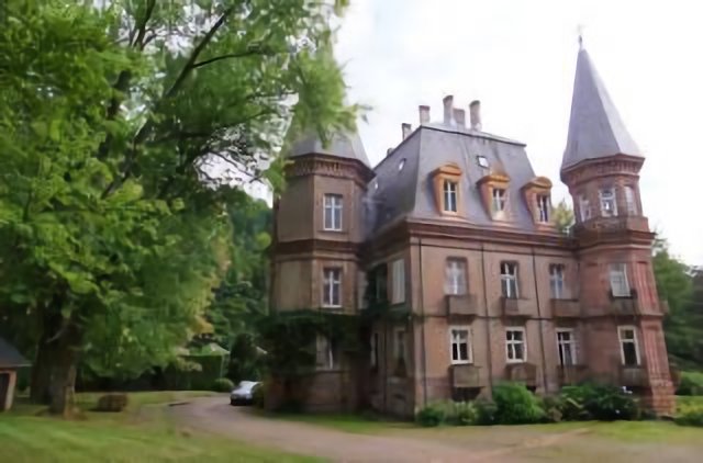 Moussey, Vosges, Vue d'Ouest du château