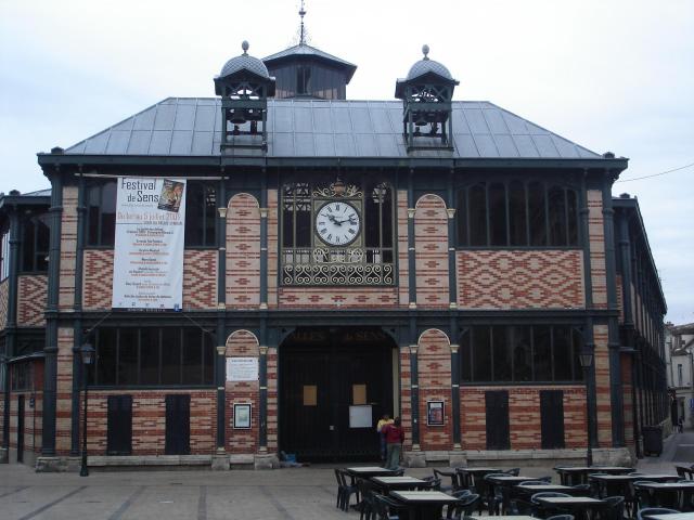 Market hall in Sens (Yonne - France)