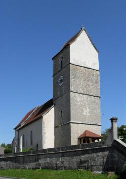 L'église Saint-Étienne à Courtelevant