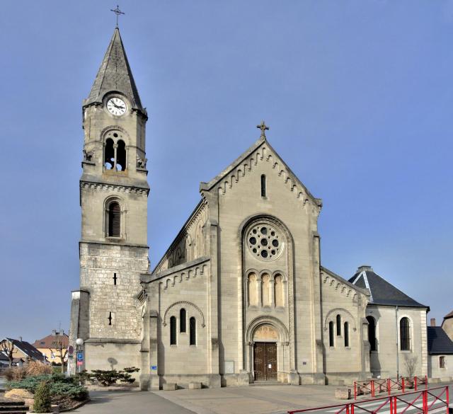 Eglise saint Just, de Danjoutin. Territoire de Belfort.
