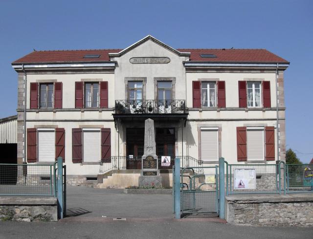 La mairie-école d'Angeot