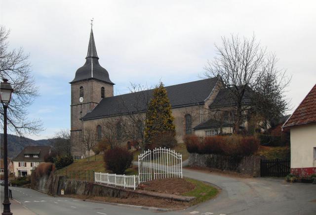 L'église Saint-Georges à Rougegoutte