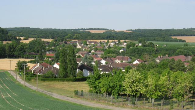 Village de La Saulsotte. (Aube, région Champagne-Ardenne).