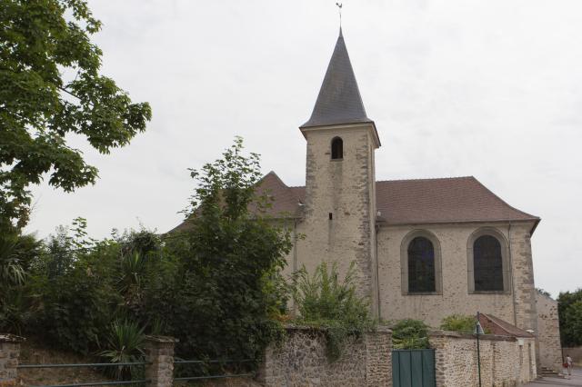L'église de Fleury-Mérogis, commune de Fleury-Mérogis, département de l'Essonne. France.