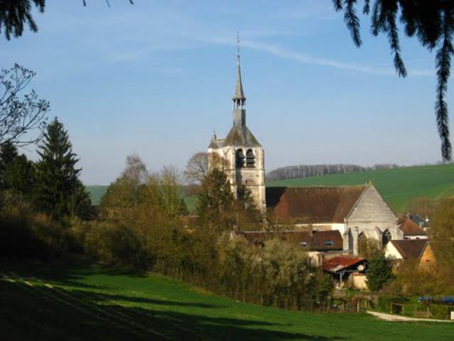 Bérulle, village de l'Aube, en bordure de l'Yonne.