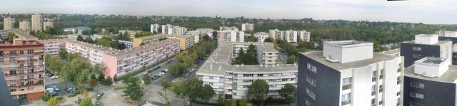 Vue panoramique du quartier des Cinéastes Epinay sous Senart